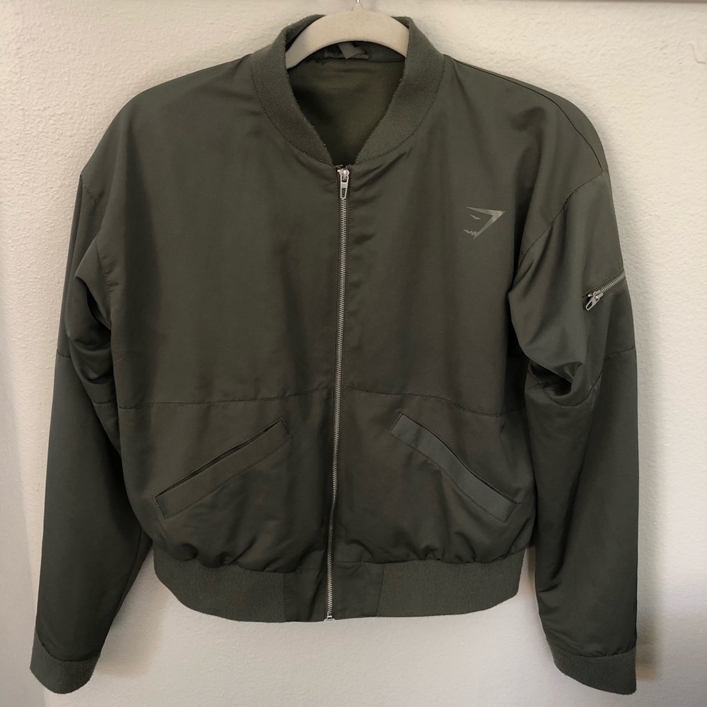 Gymshark Olive Bomber Jacket